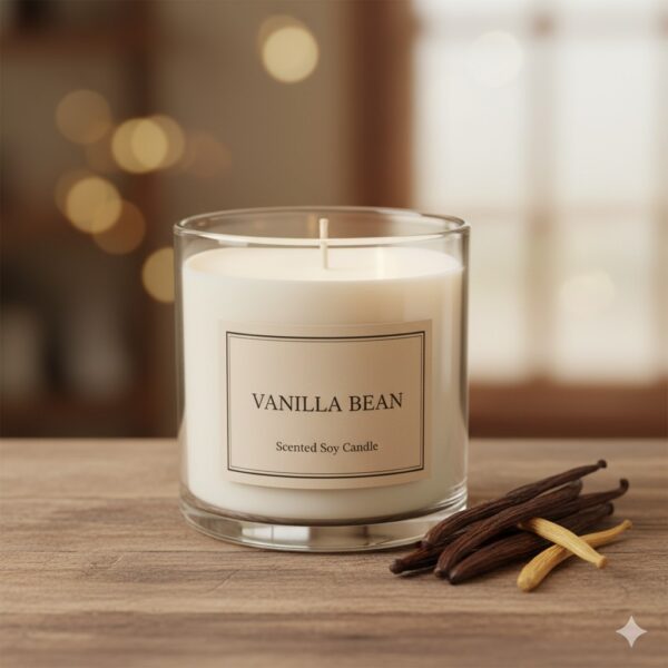 Scented Soy Candle (Vanilla)