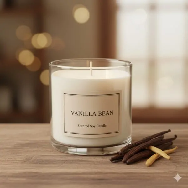Scented Soy Candle (Vanilla)